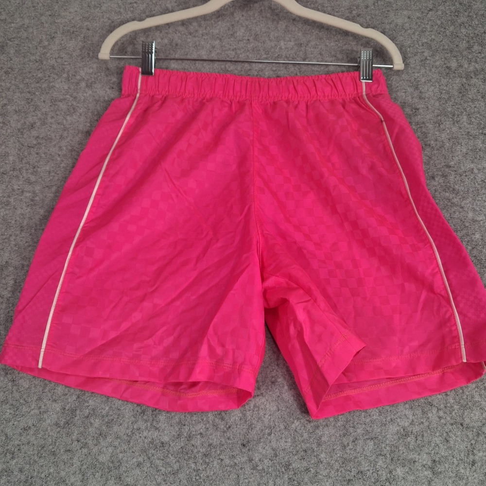 DSG Woven Soccer Shorts Youth Size XL 18 Pink Checkerboard Athletic Fit NWT